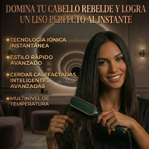 Cepillo Alisador 3en1 BYE FRIZZ™ + E-Book de Regalo