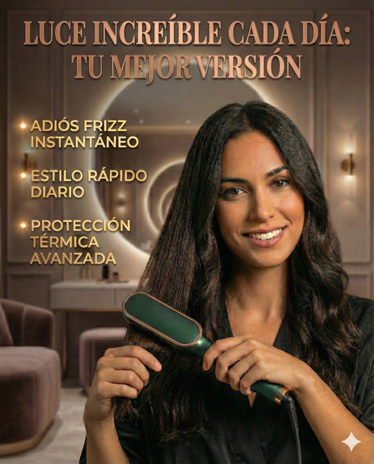 Cepillo Alisador BYE FRIZZ™ VIRAL + ACEITE DE ARGÁN